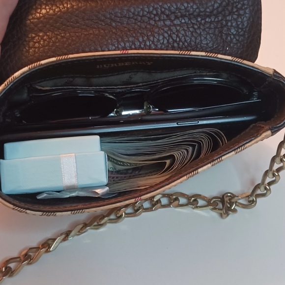 BURBERRY Haymarket Check Mini Tassel
Crossbody Bag - Picture 14 of 14